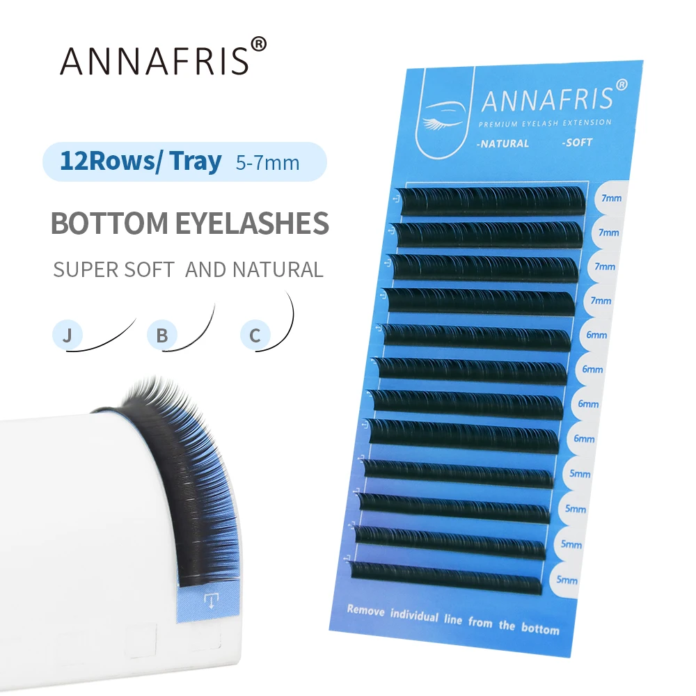 Eyelash Extension Repair - ANNAFRIS Lower Lashes 5-7mm Mix Individual