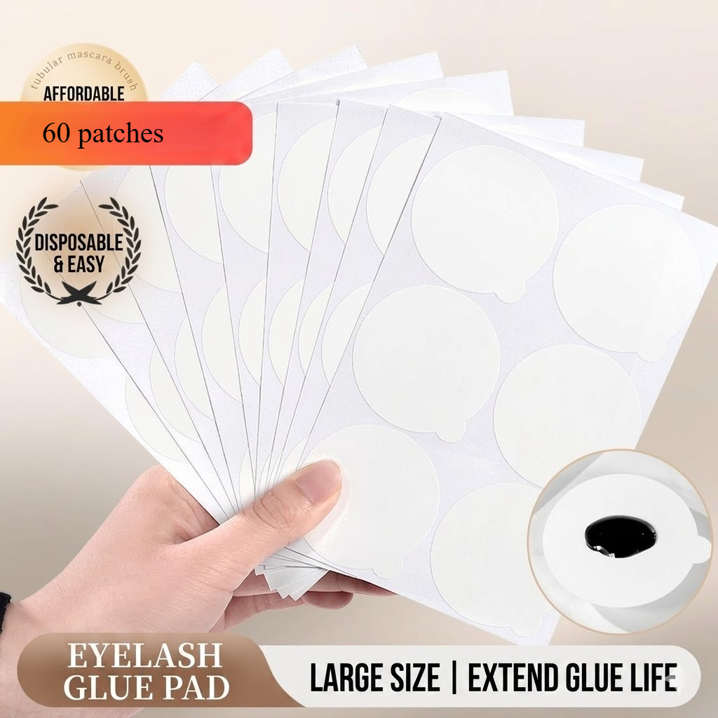 Eyelash Extension Double Lash - 60 patches Professional Lash Glue Stickers