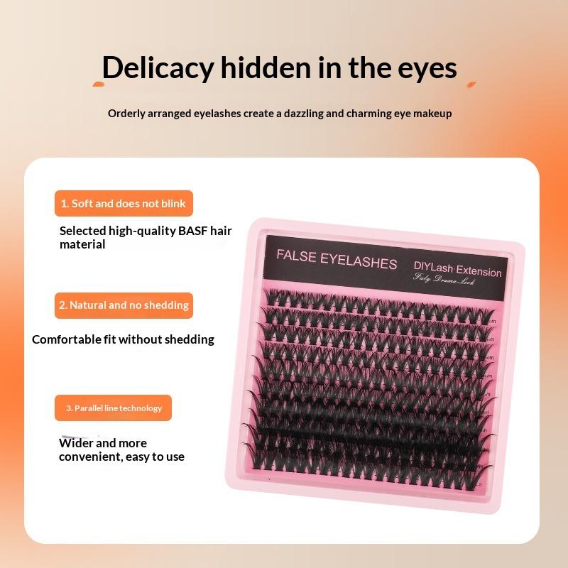 Eyelash Extension For Beginners - New 10Row 140 Clusters Fluffy Thick