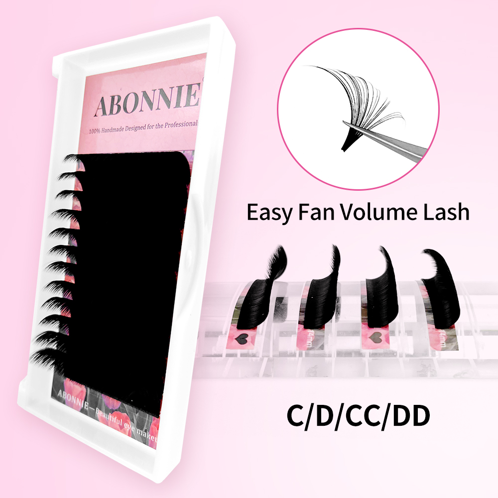 Eyelash Extension Repair - Abonnie Cashmere Easy Fan Matte Black
