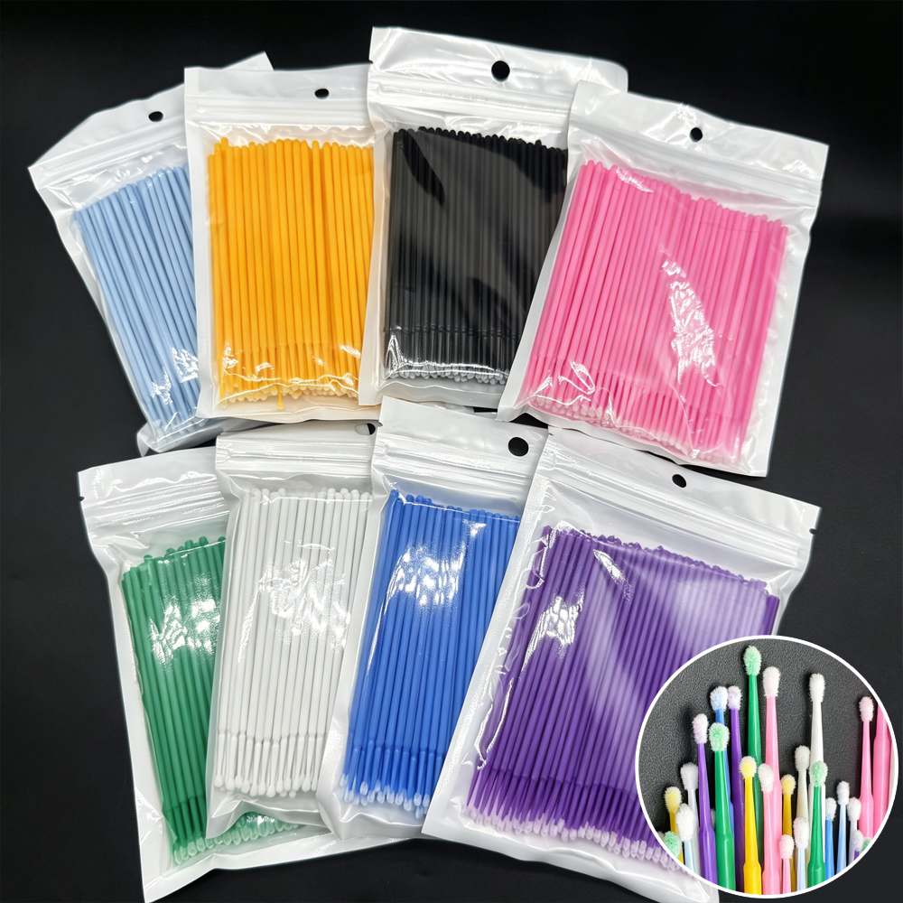 Eyelash Extension For Beginners - 100Pcs Eyelash Cleaning Brush Lash Extension