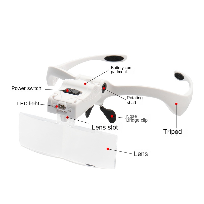 5 Lens Adjustable Magnifier Ey - Eyelash Extension Repair ulasan dan harga