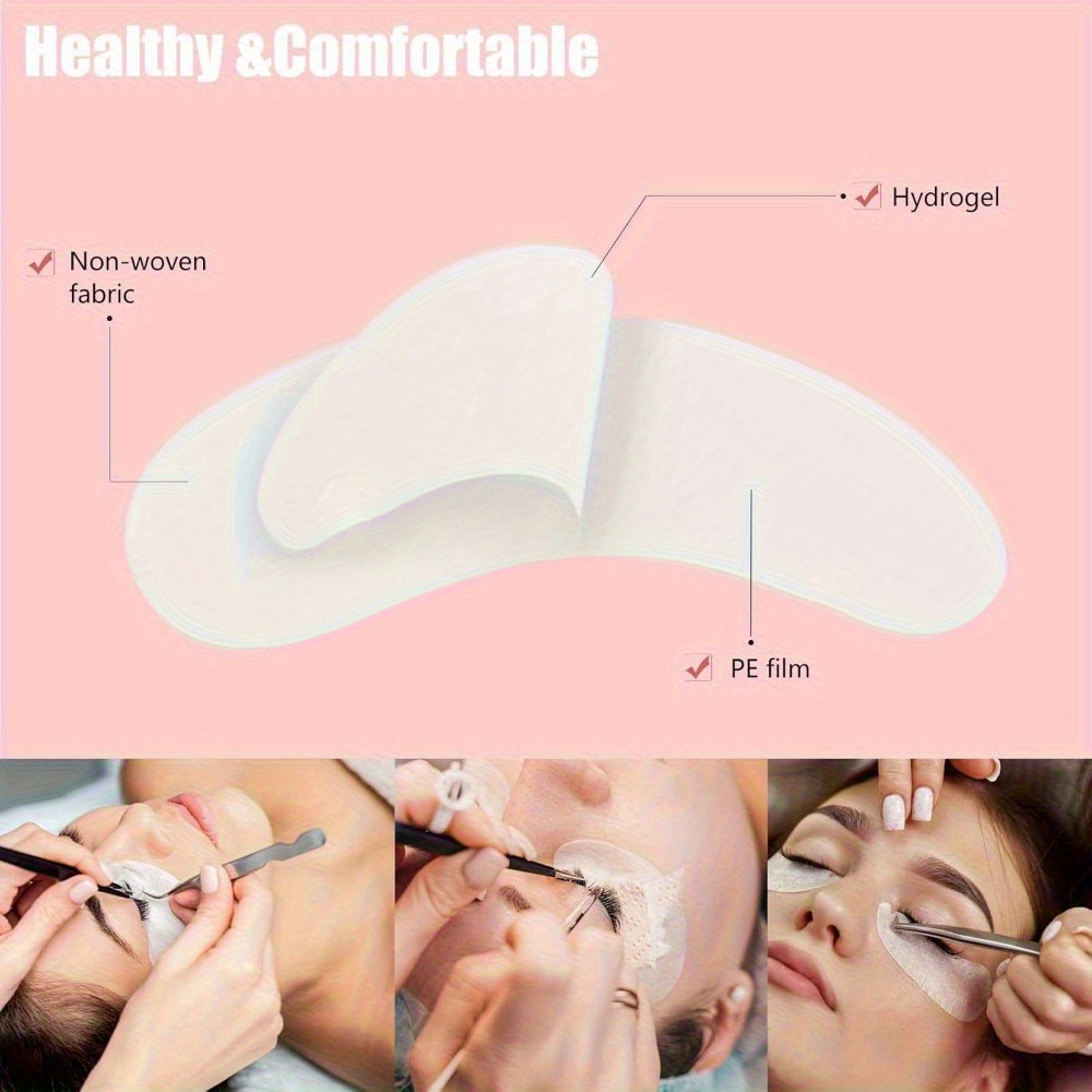 50Pairs Lint Free U-Shaped Eye - Eyelash Extension Ideas ulasan dan harga