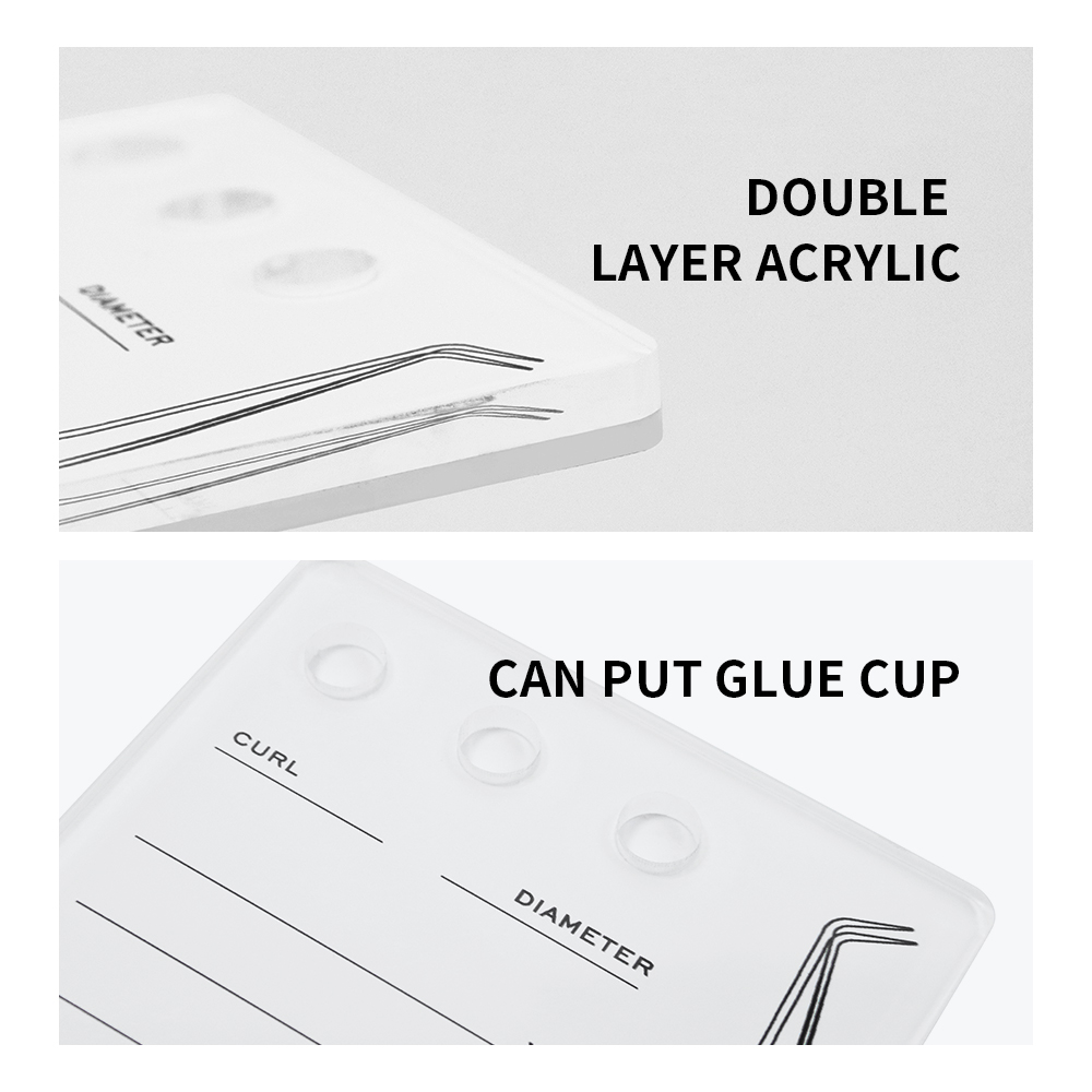 GAHAMACA Acrylic Lashes Holder - Eyelash Extension Double Lash ulasan dan harga