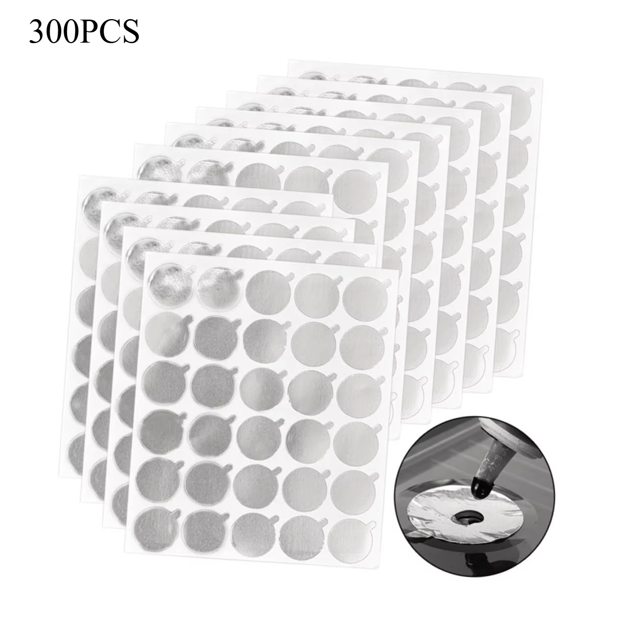 300pcs Foil Sticker Pads(10 Sh - Eyelash Extension Double Lash ulasan dan harga