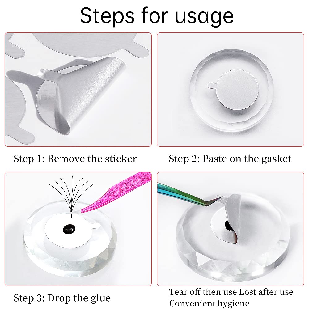 300pcs Foil Sticker Pads(10 Sh - Eyelash Extension Double Lash ulasan dan harga