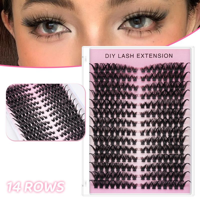 14 Rows Cluster Eyelash Extens - Eyelash Extension Volume Lashes ulasan dan harga