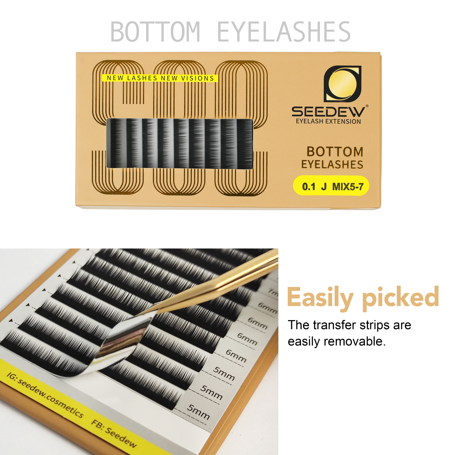 SEEDEW 0.10/0.15/0.20 J/B Curl - Eyelash Extension Repair ulasan dan harga
