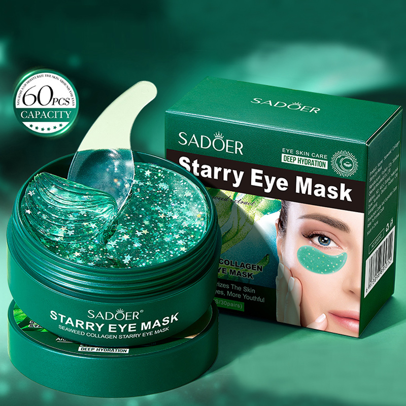 60 pieces/box Seaweed Collagen - Eye Pad Collagen ulasan dan harga