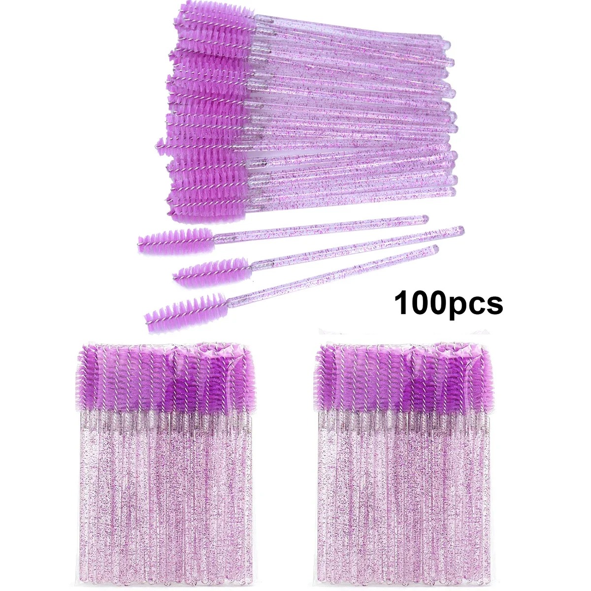 100pcs Disposable Eyelash Brus - Eyelash Extension For Beginners ulasan dan harga