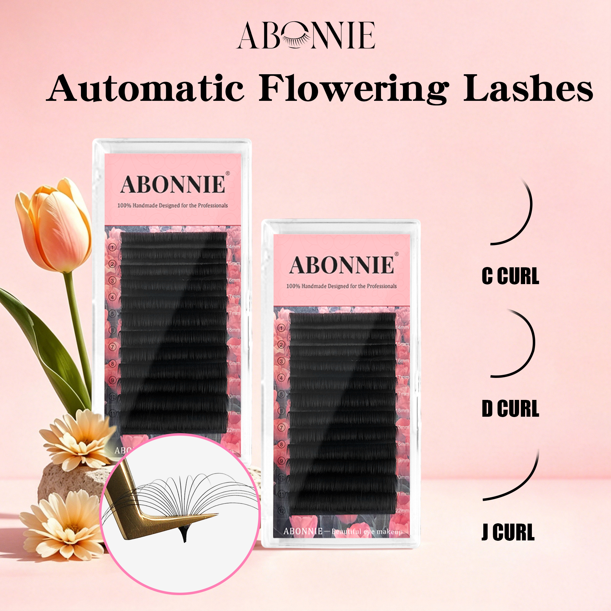 ABONNIE J C D Curl Mink Bloomi - Eyelash Extension Repair ulasan dan harga