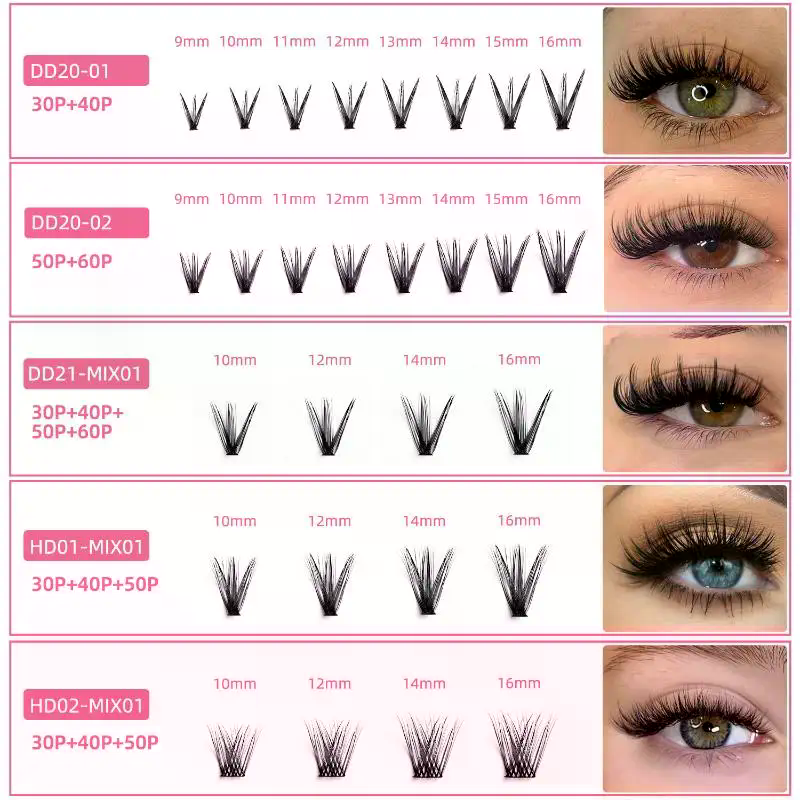 176/300/320/400Pcs Fluffy Eyel - Eyelash Extension For Beginners ulasan dan harga