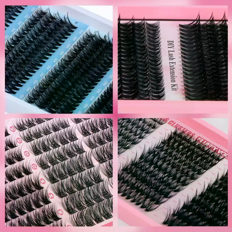 176/300/320/400Pcs Fluffy Eyel - Eyelash Extension For Beginners ulasan dan harga