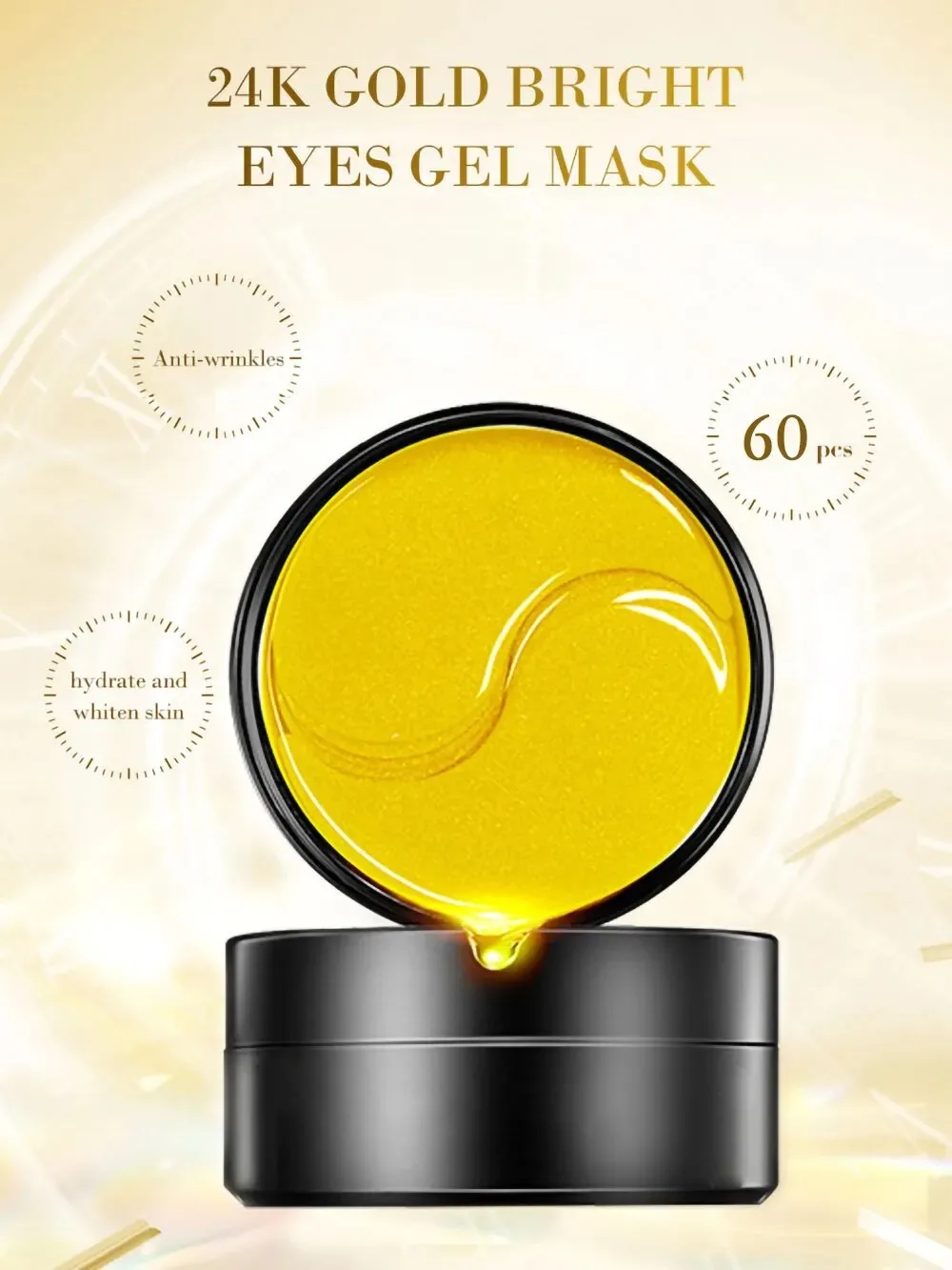60pcs Golden Moisturizing Eye  - Eye Pad Collagen ulasan dan harga