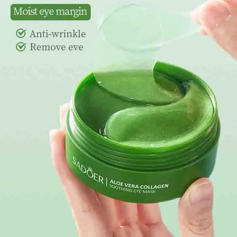 60pcs Aloe Vera Collagen Eye M - Eye Pad Collagen ulasan dan harga