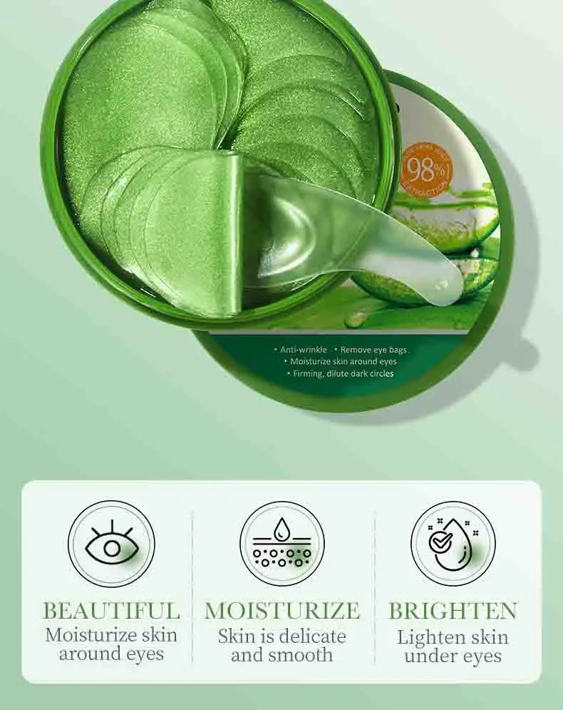 60pcs Aloe Vera Collagen Eye M - Eye Pad Collagen ulasan dan harga