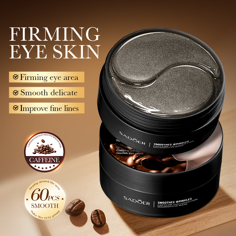 60pcs SADOER Caffeine Crystal  - Eye Pad Collagen ulasan dan harga