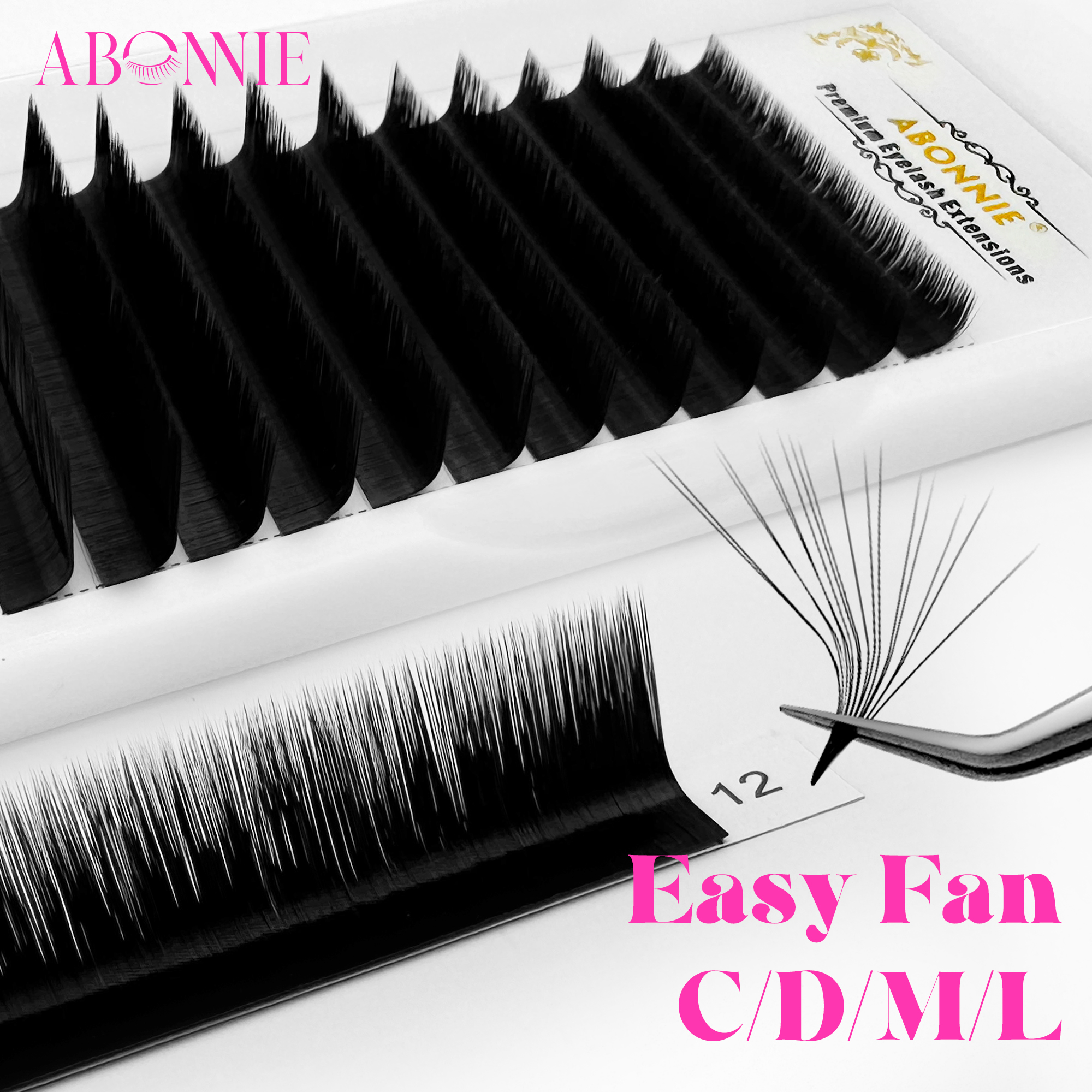 ABONNIE M L Curl Easy Fan Lash - Eyelash Extension Repair ulasan dan harga
