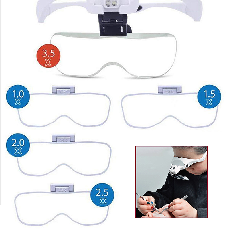 5 Lens Adjustable Magnifier Ey - Eyelash Extension Repair ulasan dan harga