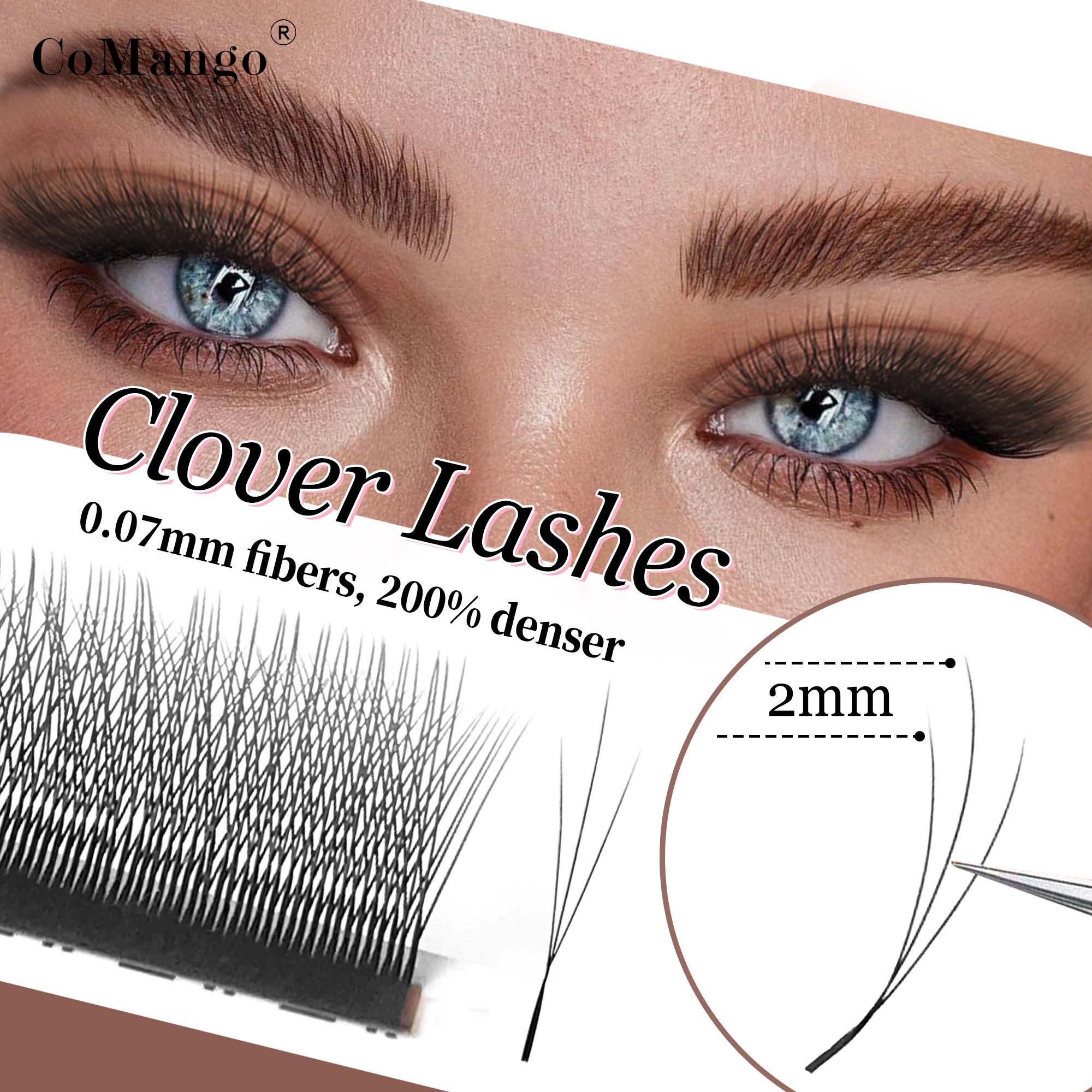CoMango W Shape Eyelash Extens - Eyelash Extension Repair ulasan dan harga