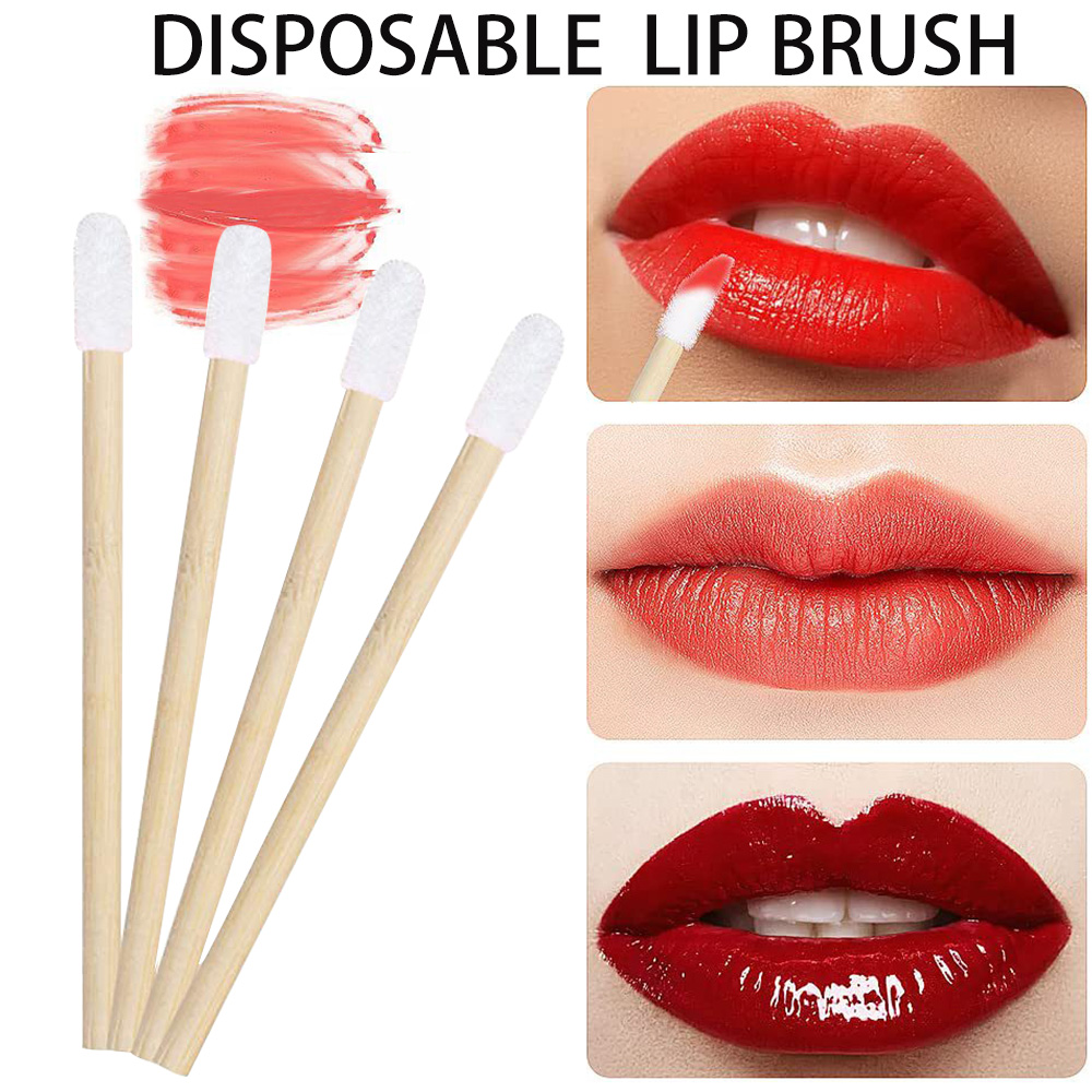 50/100pcs Lip Brushes Kits Bam - Eyelash Extension For Beginners ulasan dan harga