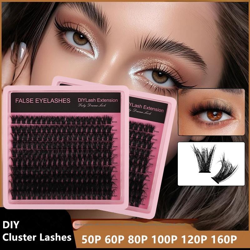 New 10Row 140 Clusters Fluffy  - Eyelash Extension For Beginners ulasan dan harga