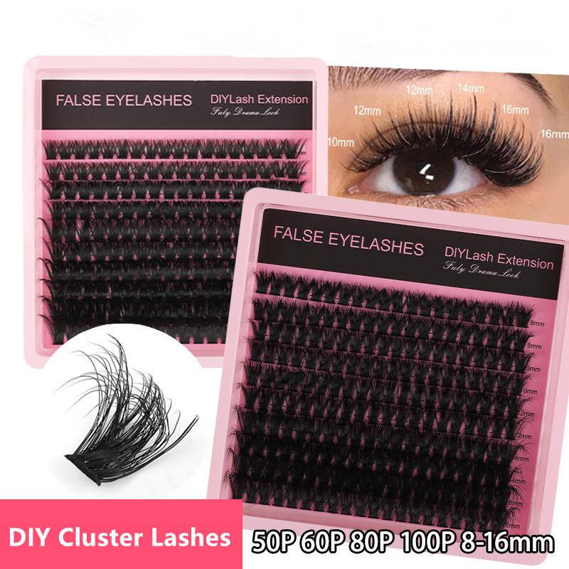 New 10Row 140 Clusters Fluffy  - Eyelash Extension For Beginners ulasan dan harga