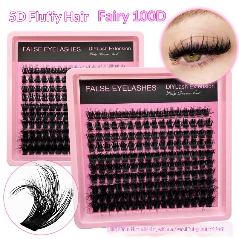 New 10Row 140 Clusters Fluffy  - Eyelash Extension For Beginners ulasan dan harga