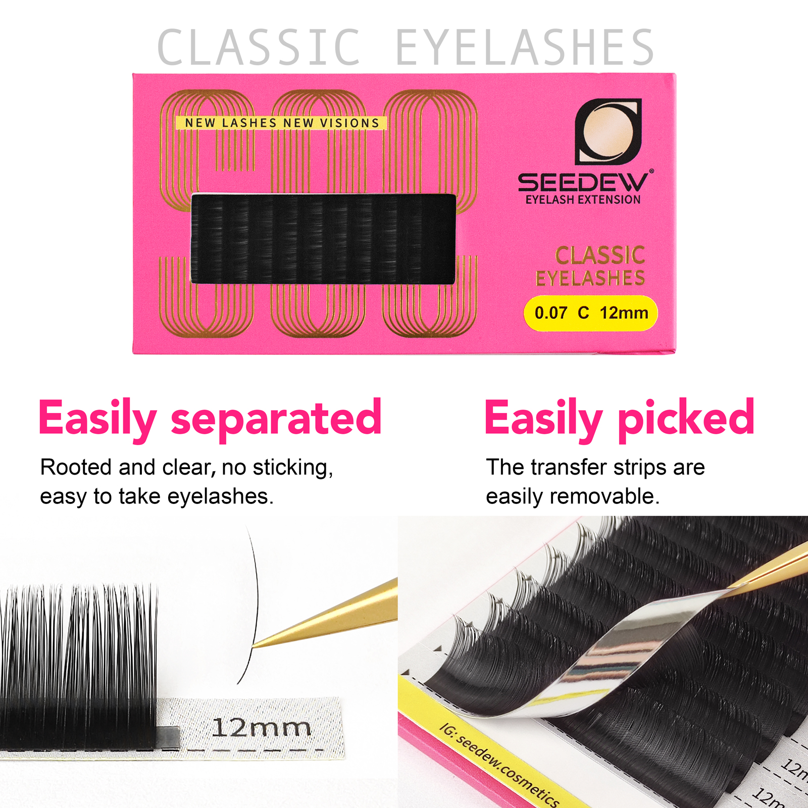 SEEDEW 0.07/0.05/0.15mm B/C/D/ - Eyelash Extension Repair ulasan dan harga