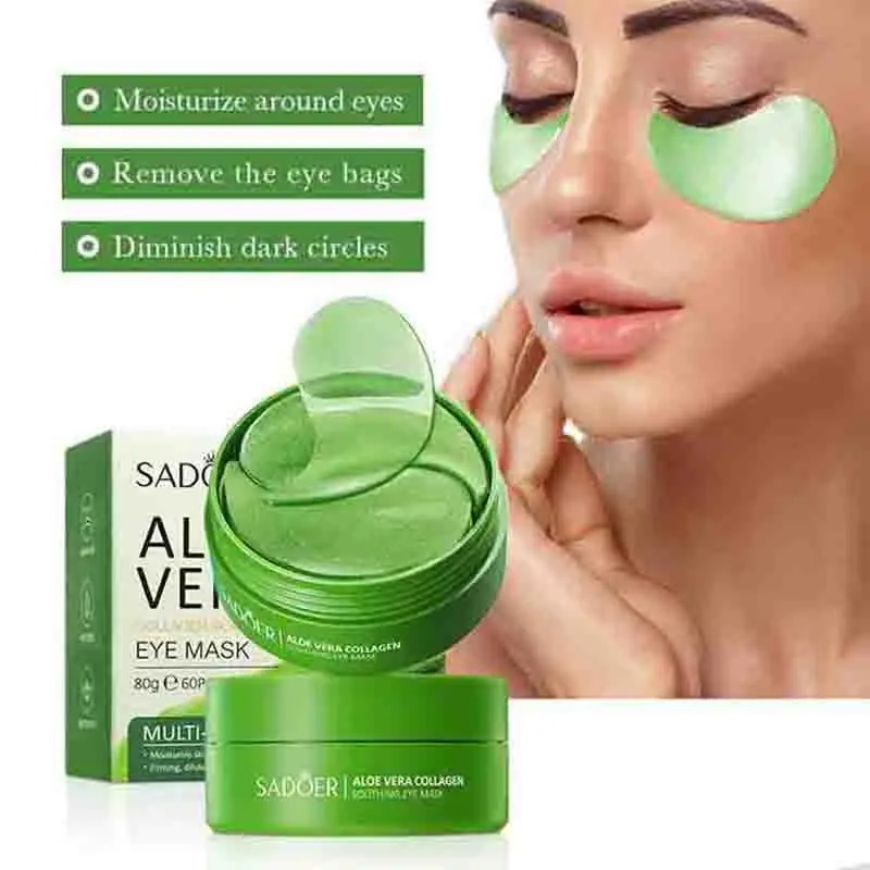 60pcs Aloe Vera Collagen Eye M - Eye Pad Collagen ulasan dan harga