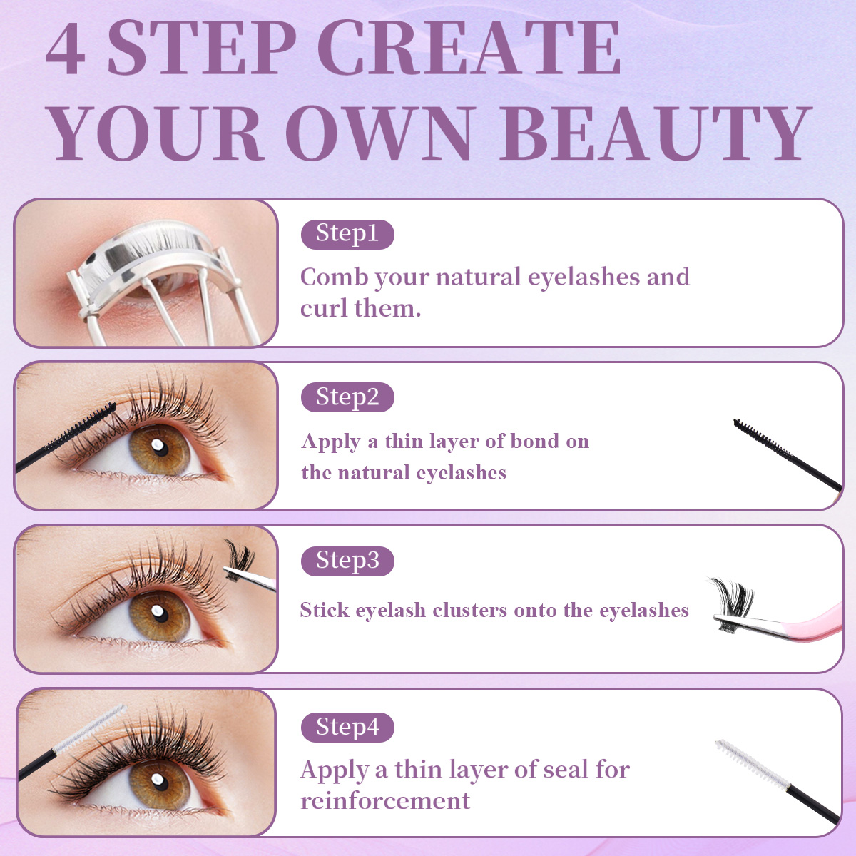 Mixed Length D Curl DIY Eyelas - Eyelash Extension Volume ulasan dan harga