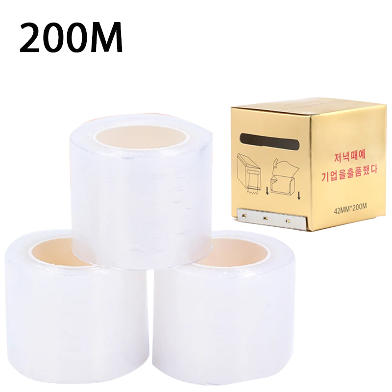 200m Transparent Makeup Film L - Eyelash Extension Double Lash ulasan dan harga