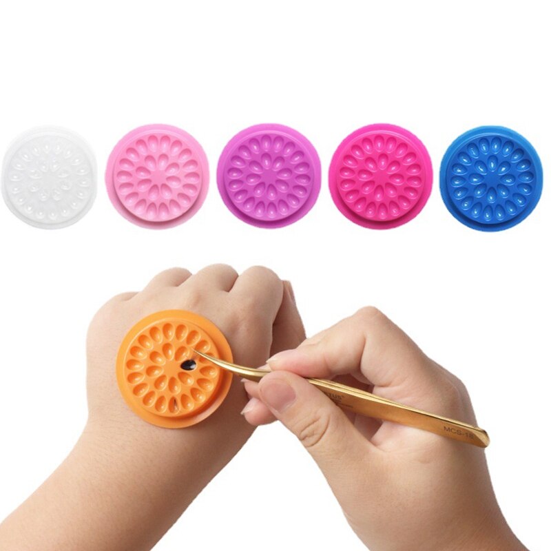 100pcs Eyelash Glue Holder Eye - Eyelash Extension Double Lash ulasan dan harga