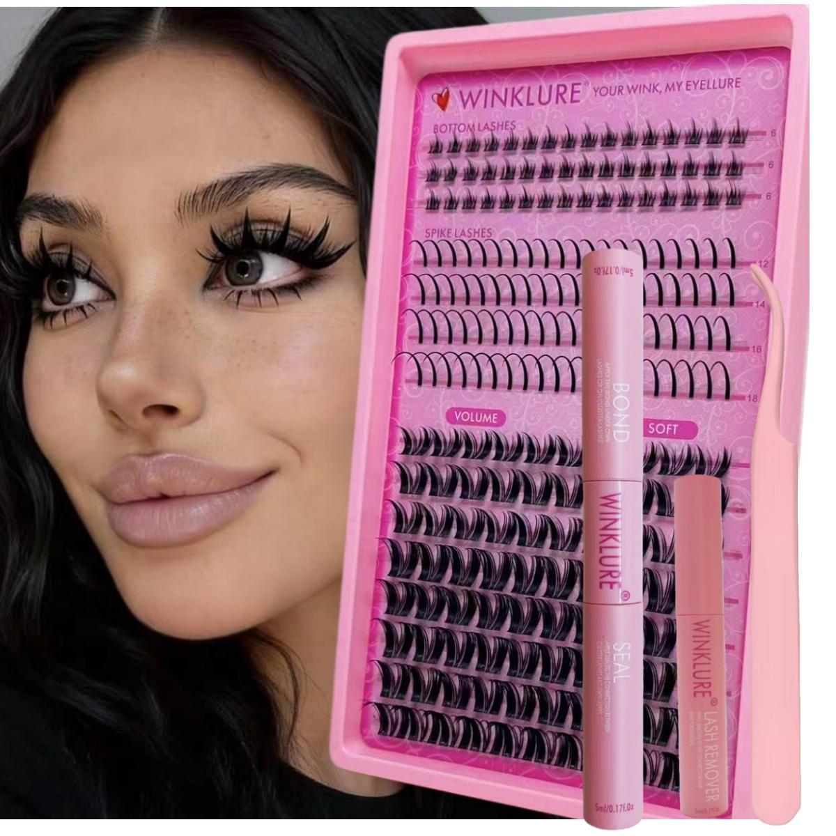 WINKLURE Fluffy Lash Clusters  - Eyelash Extension Volume ulasan dan harga
