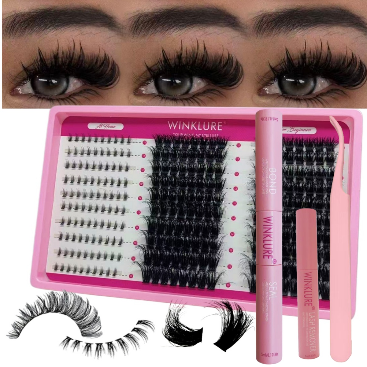 WINKLURE Fluffy Lash Clusters  - Eyelash Extension Volume ulasan dan harga
