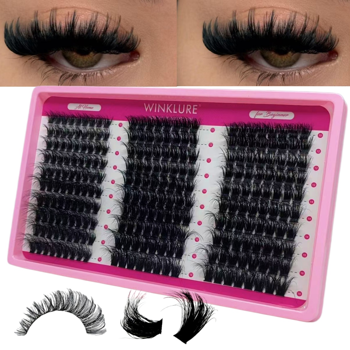 WINKLURE Fluffy Lash Clusters  - Eyelash Extension Volume ulasan dan harga