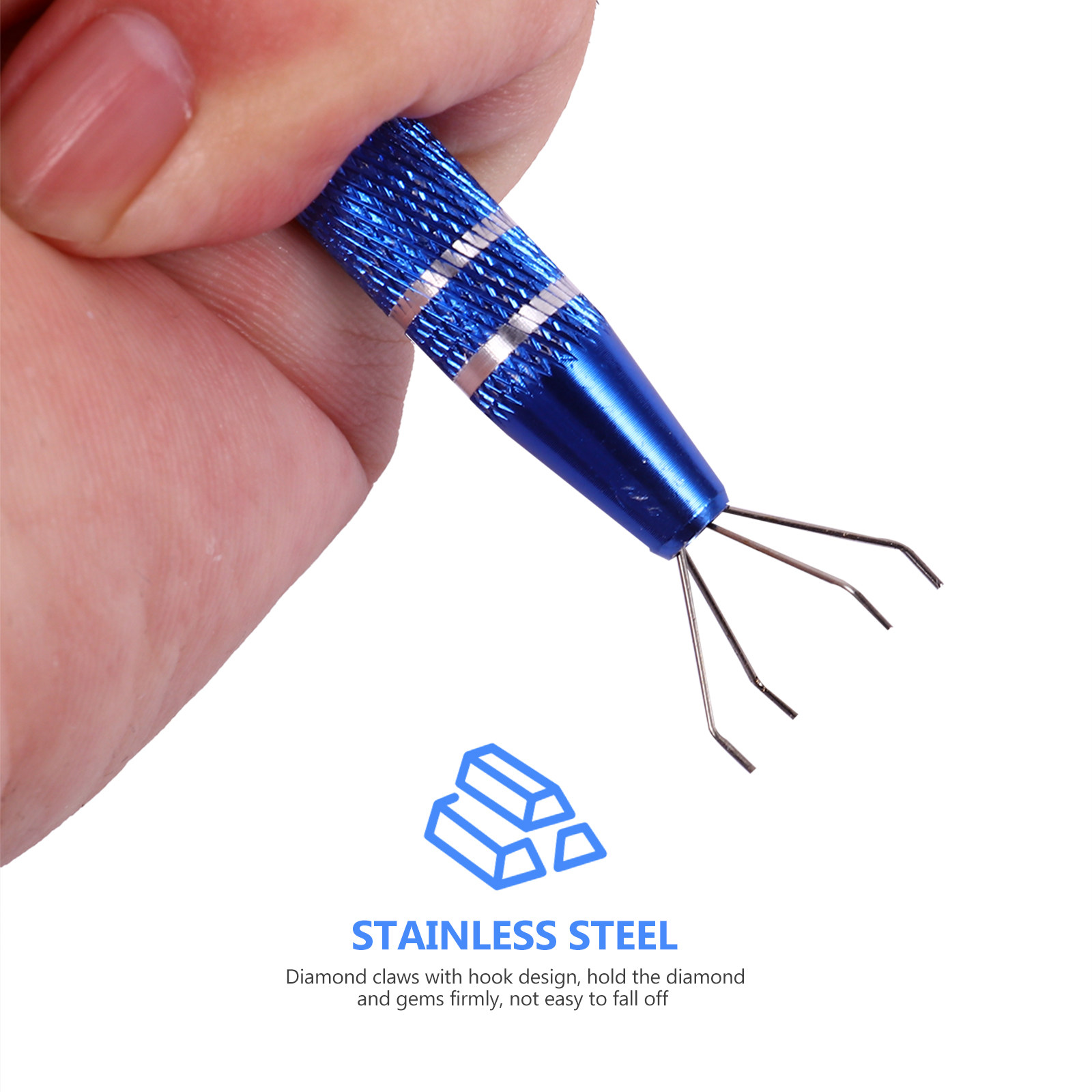 2Pcs Stainless Steel 4-Prong J - Eyelash Extension Repair ulasan dan harga