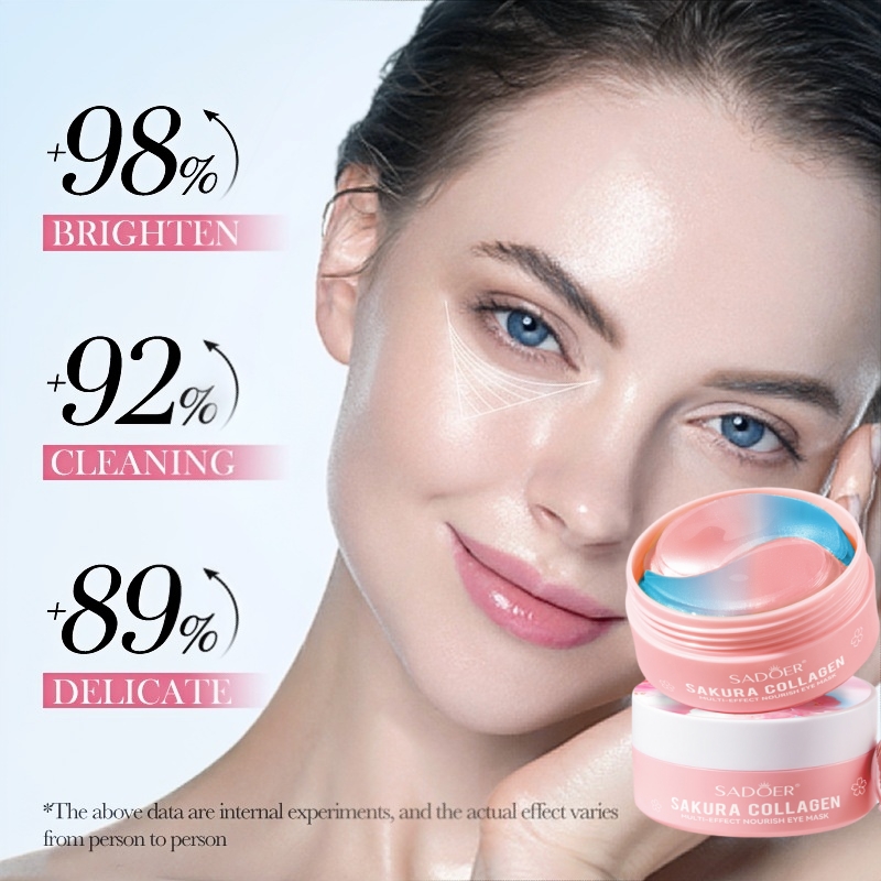 60Pcs Sakura Collagen Multi-Ef - Eye Pad Collagen ulasan dan harga