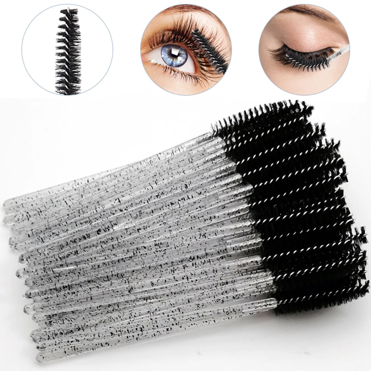 Wholesale 100PCS Mascara Spool - Eyelash Extension For Beginners ulasan dan harga