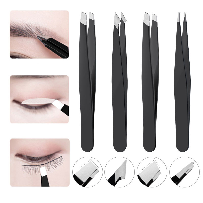 Stainless Steel Eyebrow Tweeze - Eyelash Extension Repair ulasan dan harga