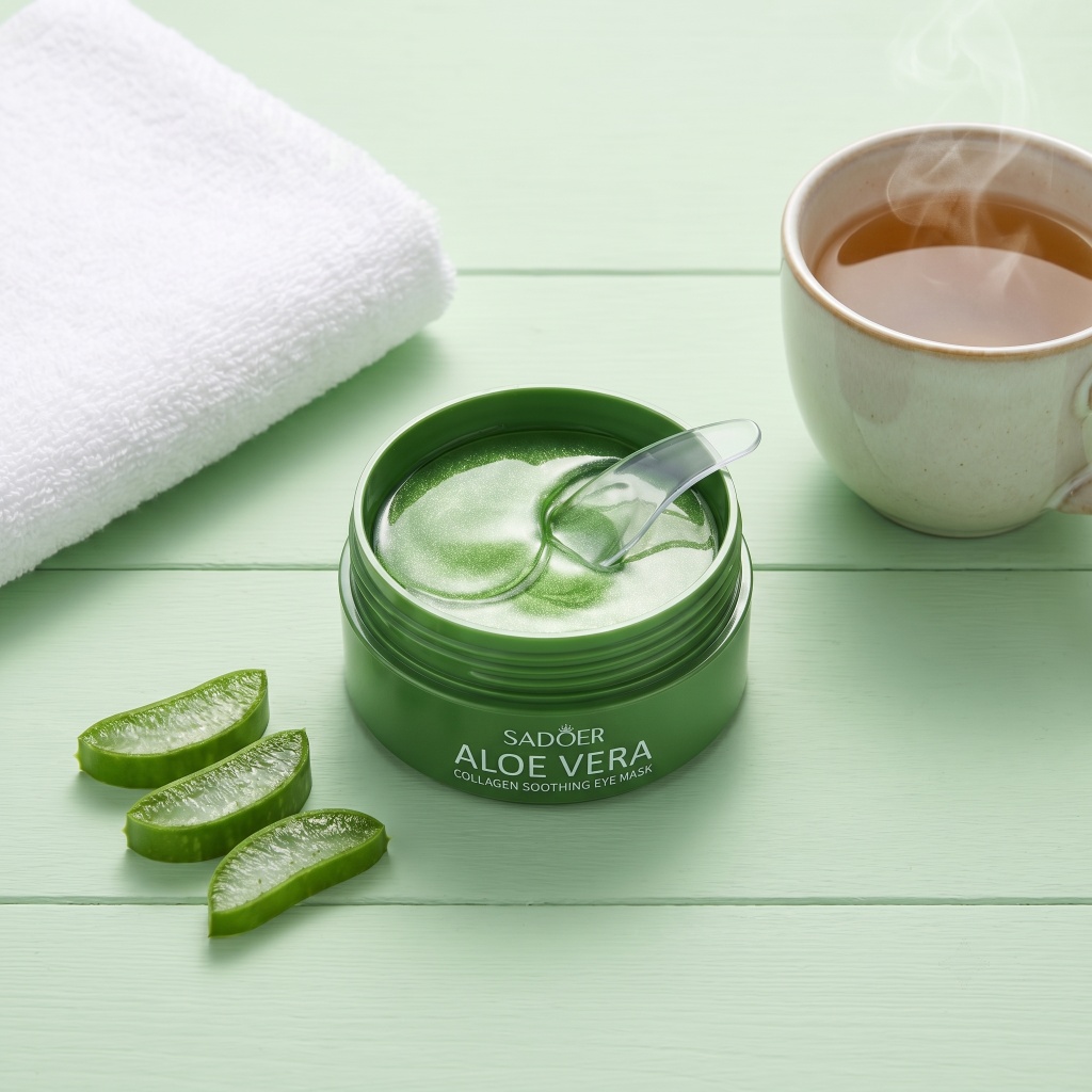 60pcs Aloe Vera Collagen Eye M - Eye Pad Collagen ulasan dan harga