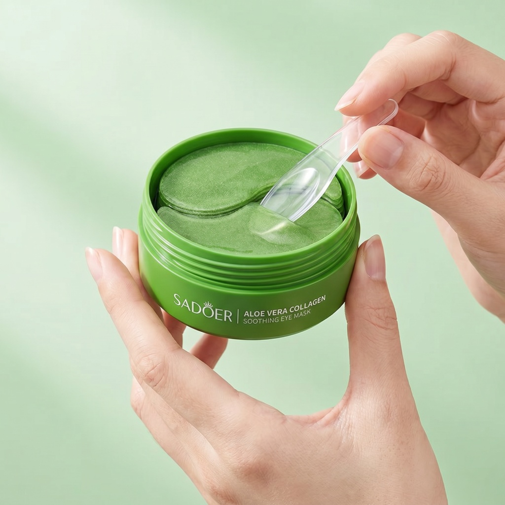 60pcs Aloe Vera Collagen Eye M - Eye Pad Collagen ulasan dan harga