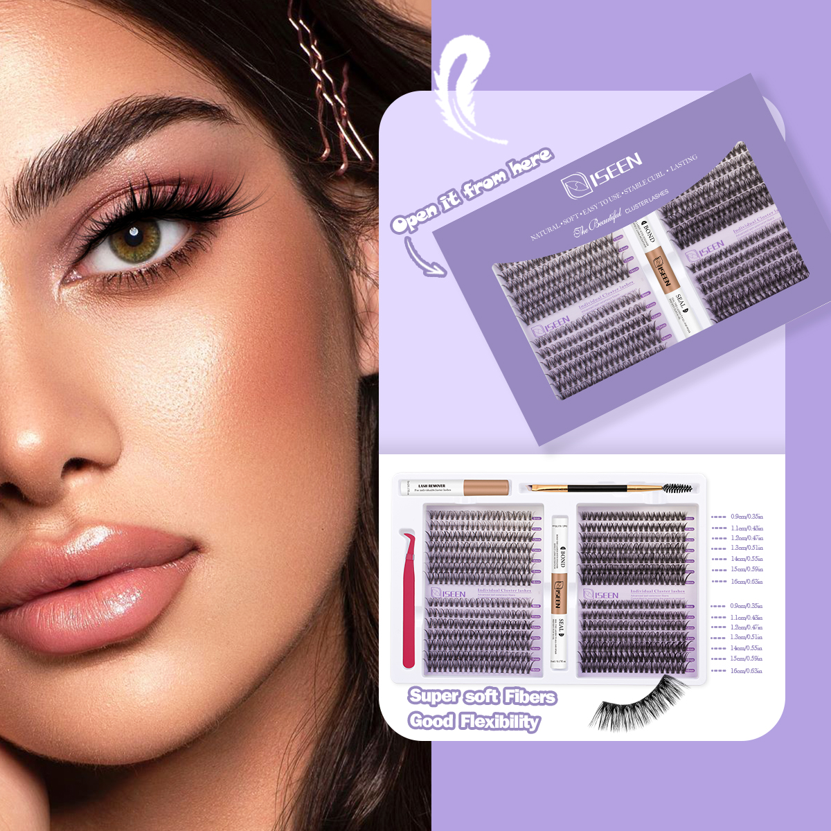 Eyelash Clusters Kit Soft Volu - Eyelash Extension Volume Lashes ulasan dan harga