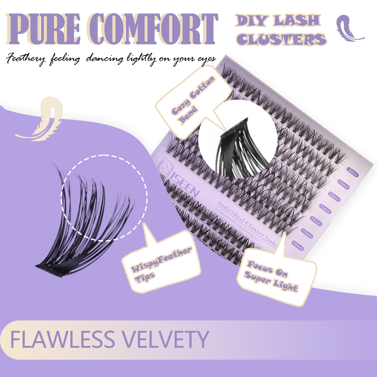 Eyelash Clusters Kit Soft Volu - Eyelash Extension Volume Lashes ulasan dan harga